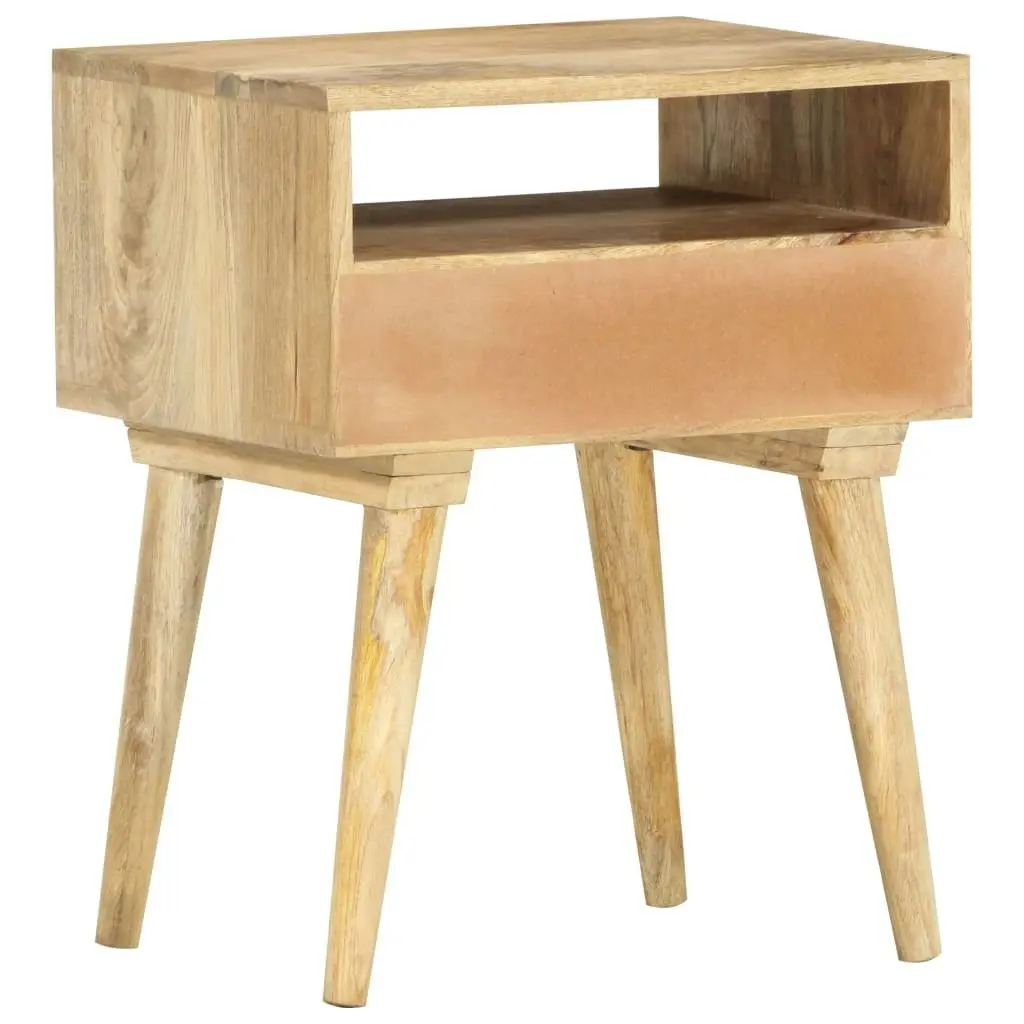 Bedside Cabinet 40x35x50 cm Solid Mango Wood 285849