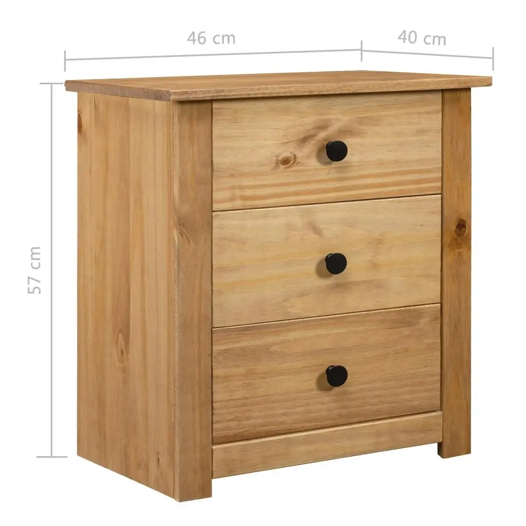 Bedside Cabinet 46x40x57 cm Pinewood Panama Range 282652