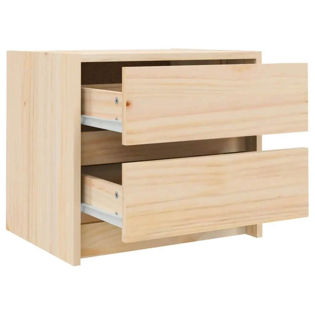 Bedside Cabinet 40x31x35.5 cm Solid Wood Pine 836135