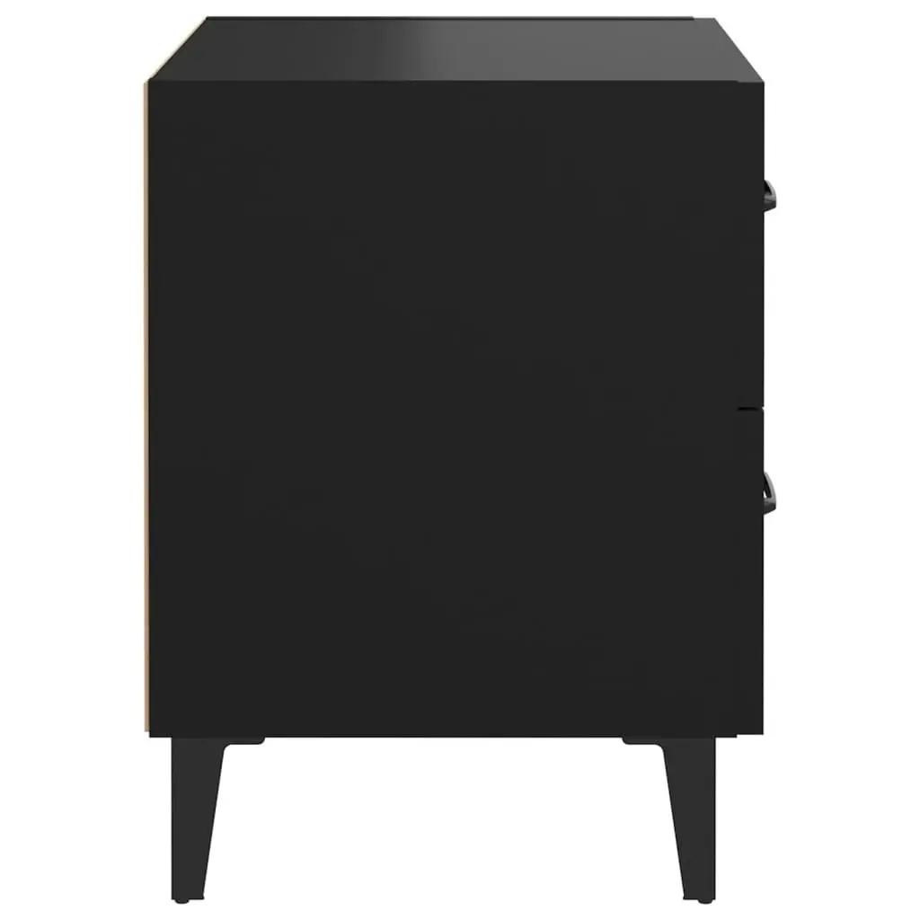 Bedside Cabinet Black 40x35x47.5 cm 811990