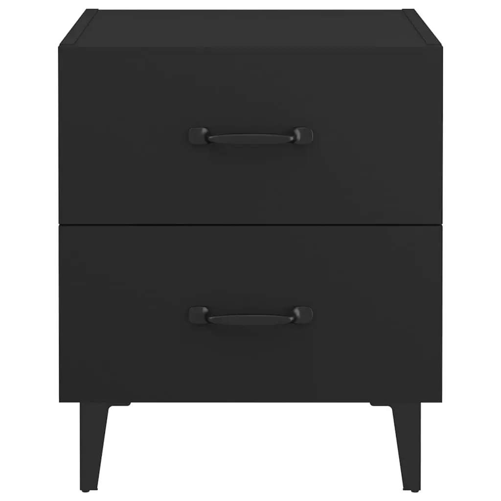 Bedside Cabinet Black 40x35x47.5 cm 811990