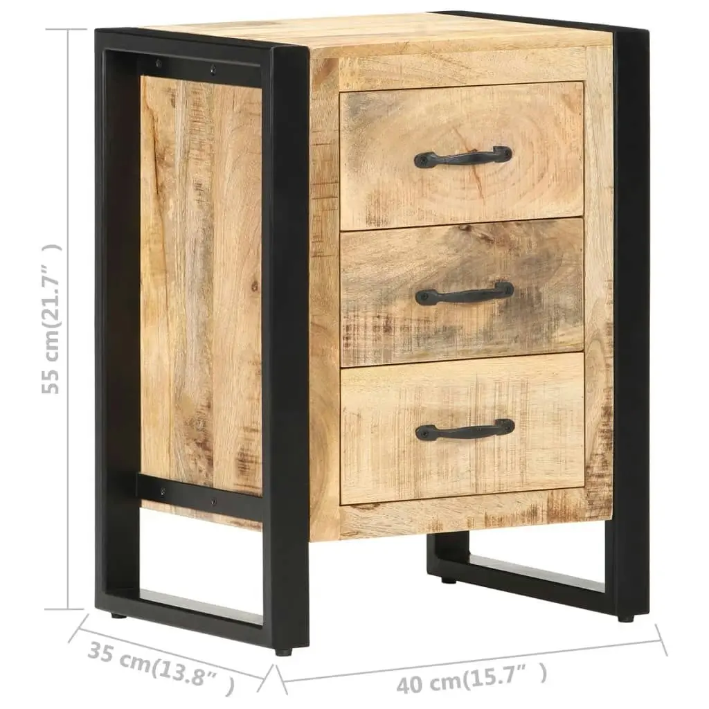 Bedside Cabinet 40x35x55 cm Solid Mango Wood 320229