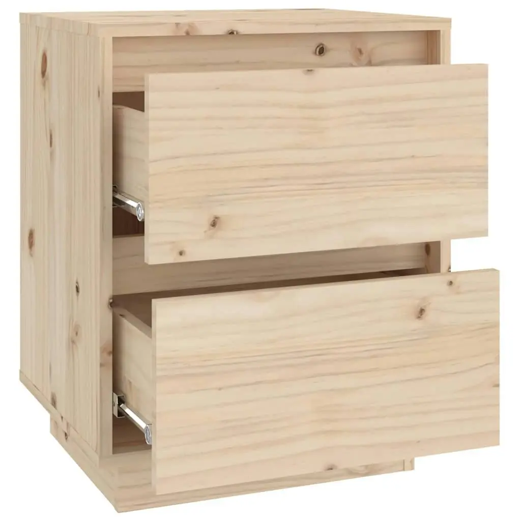 Bedside Cabinet 40x35x50 cm Solid Wood Pine 813315