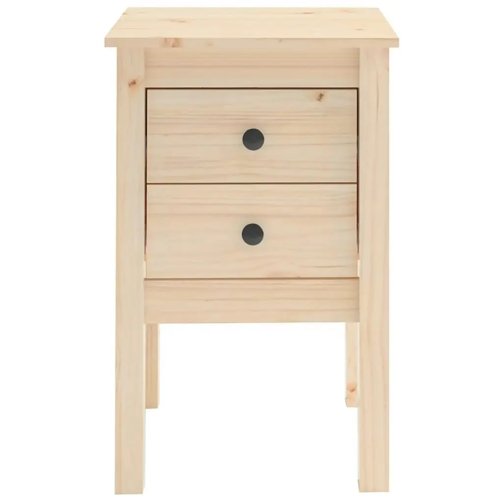 Bedside Cabinet 40x35x61.5 cm Solid Wood Pine 813689