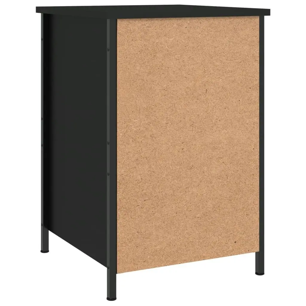 Bedside Cabinet Black 40x42x60 cm Engineered Wood 825913