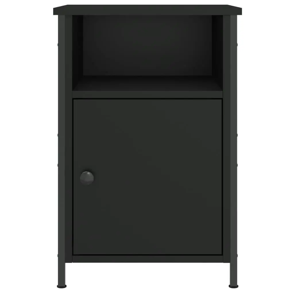 Bedside Cabinet Black 40x42x60 cm Engineered Wood 825913