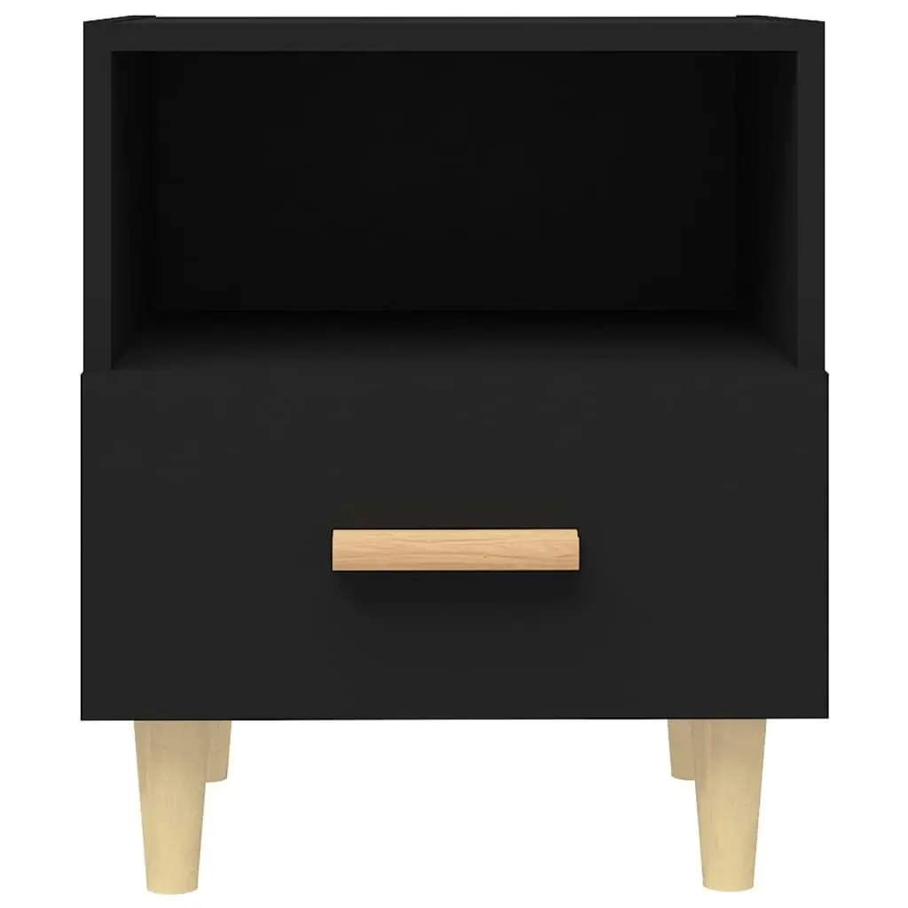 Bedside Cabinet Black 40x35x47 cm 812008