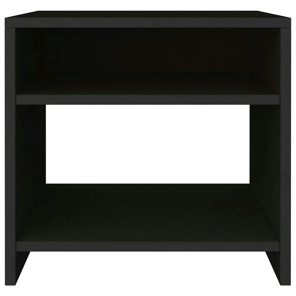 Bedside Cabinet Black 40x30x40 cm Engineered Wood 800011