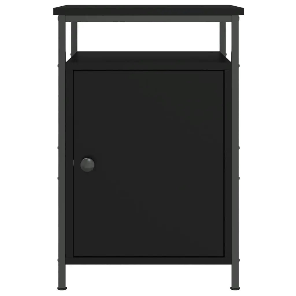 Bedside Cabinet Black 40x42x60 cm Engineered Wood 825863