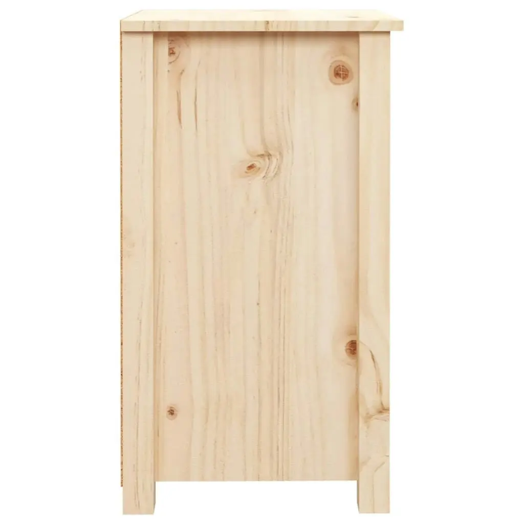 Bedside Cabinet 40x35x61.5 cm Solid Wood Pine 813699