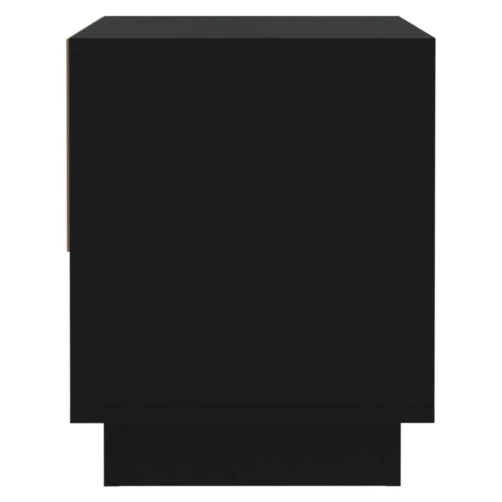 Bedside Cabinet Black 45x34x44 cm Engineered Wood 809514