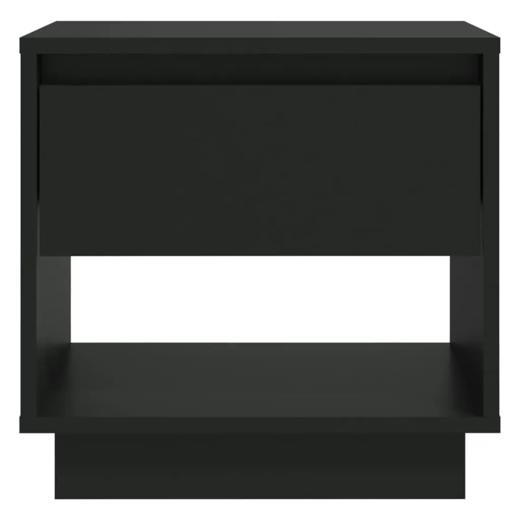 Bedside Cabinet Black 45x34x44 cm Engineered Wood 809514