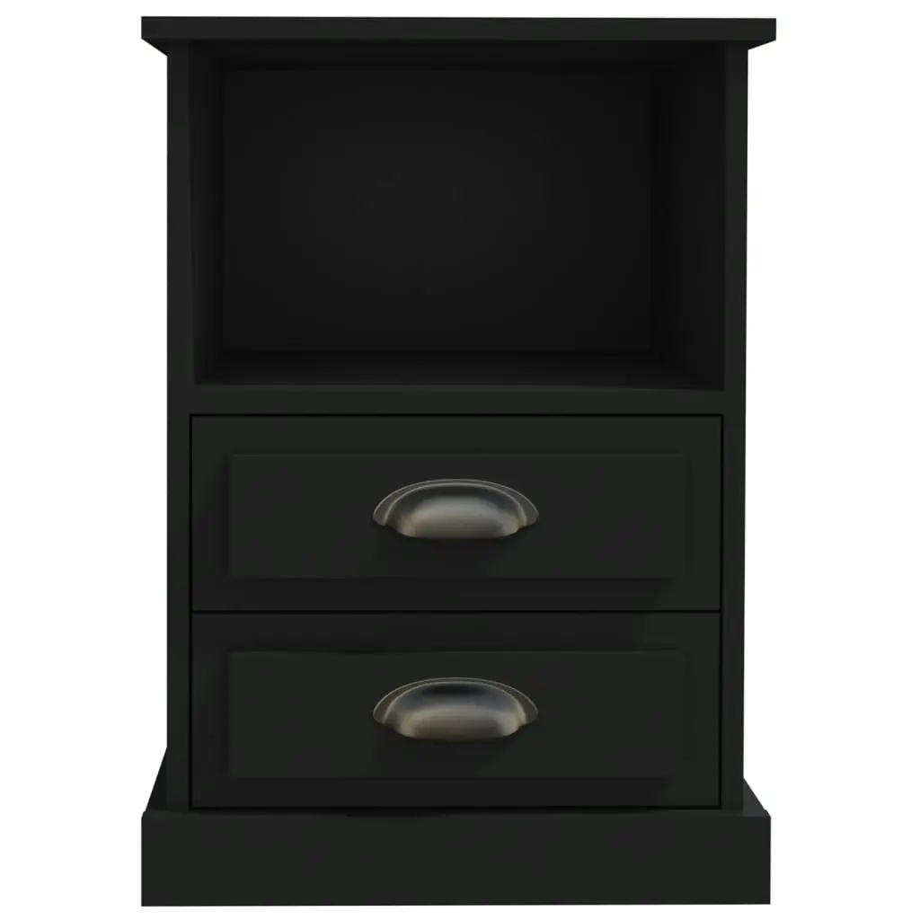 Bedside Cabinet Black 43x36x60 cm 816330