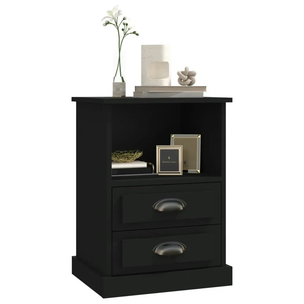 Bedside Cabinet Black 43x36x60 cm 816330