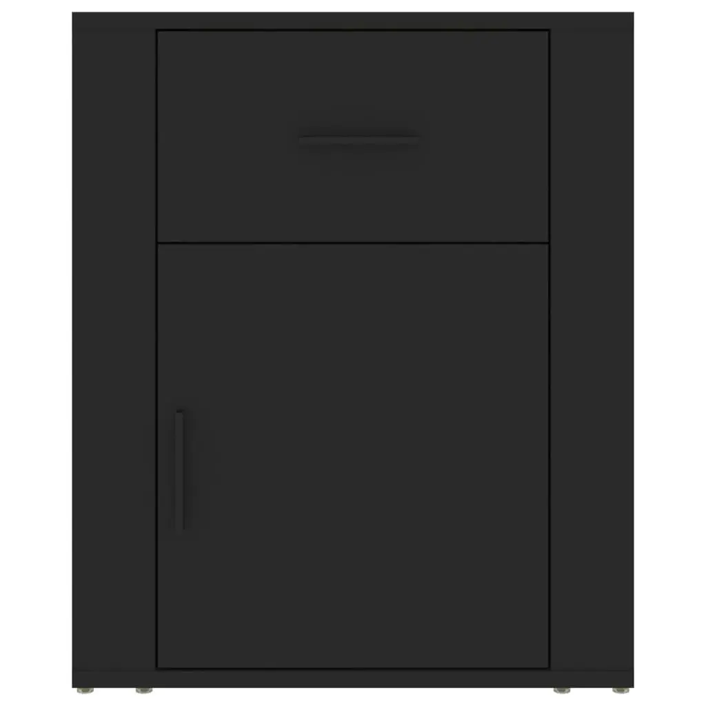 Bedside Cabinet Black 50x36x60 cm Engineered Wood 816721