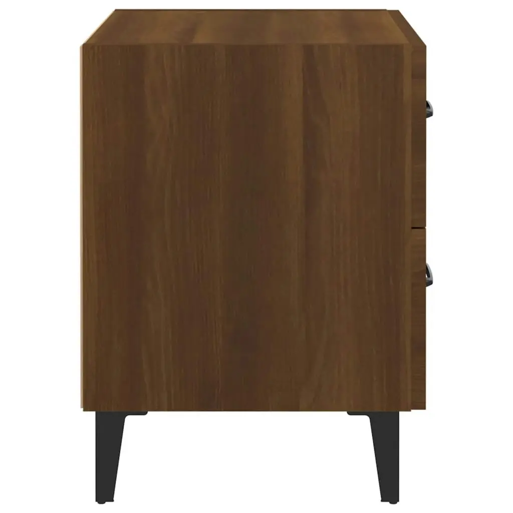 Bedside Cabinet Brown Oak 40x35x47.5 cm 817295