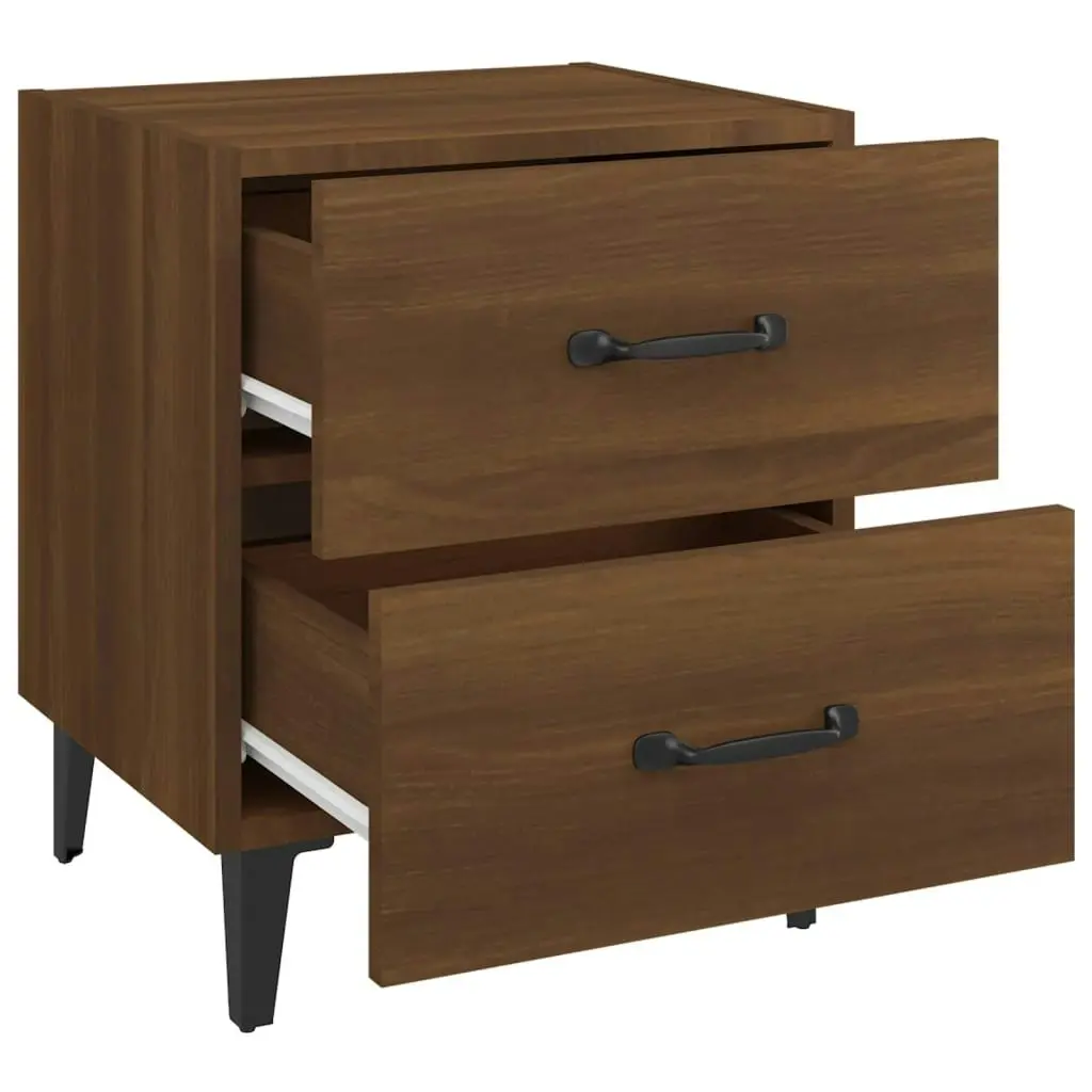 Bedside Cabinet Brown Oak 40x35x47.5 cm 817295