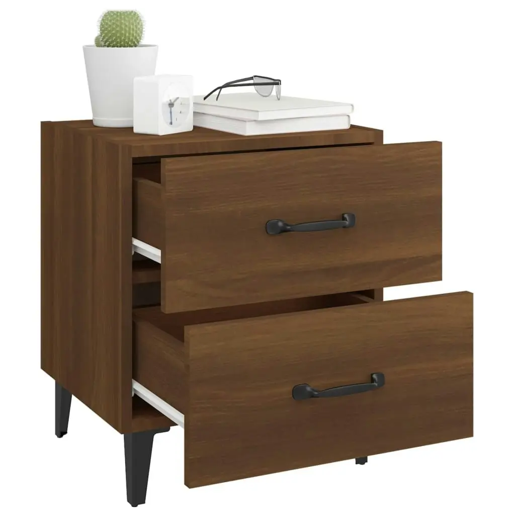 Bedside Cabinet Brown Oak 40x35x47.5 cm 817295