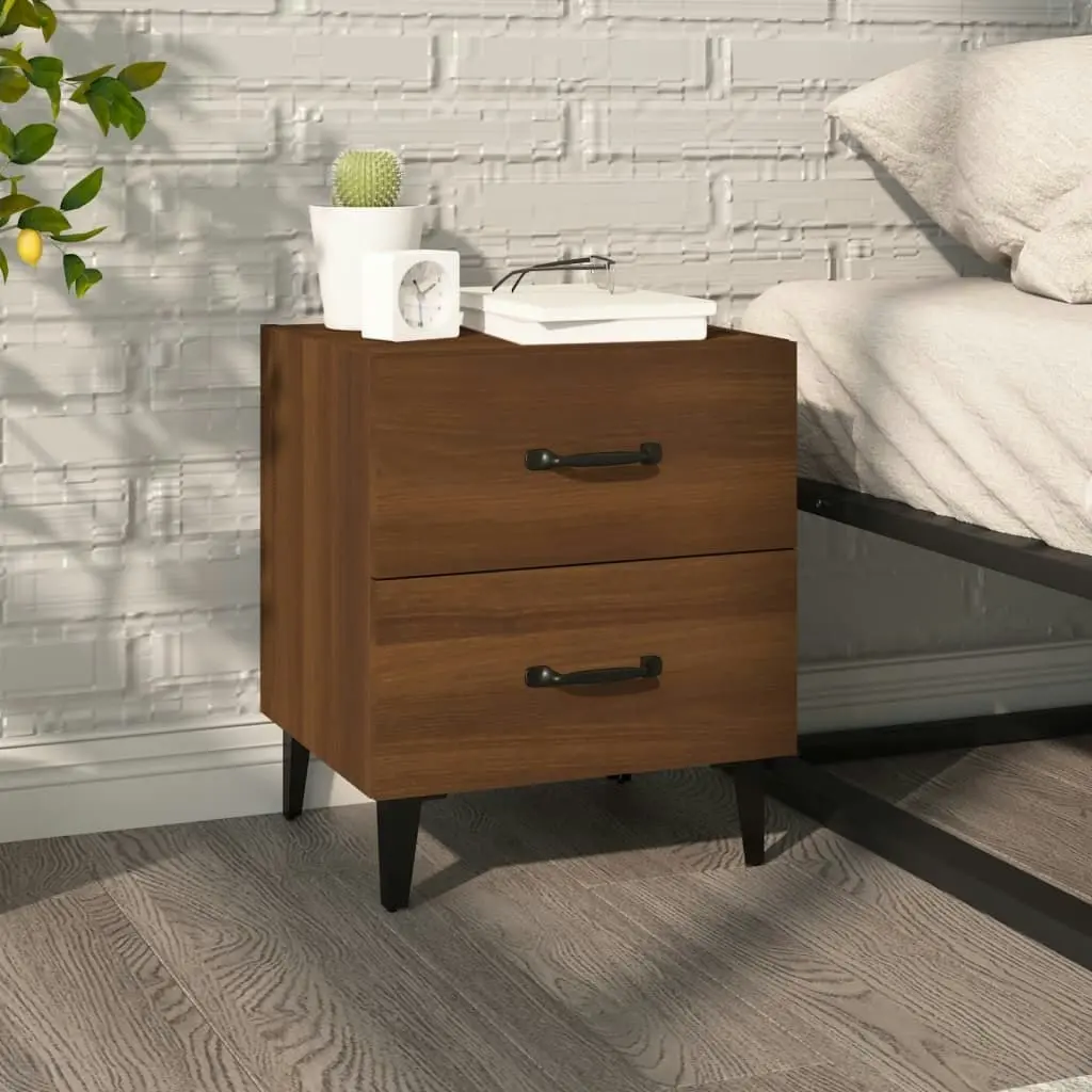 Bedside Cabinet Brown Oak 40x35x47.5 cm 817295