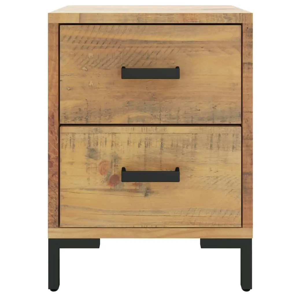 Bedside Cabinet Brown 36x30x45 cm Solid Pinewood 349911