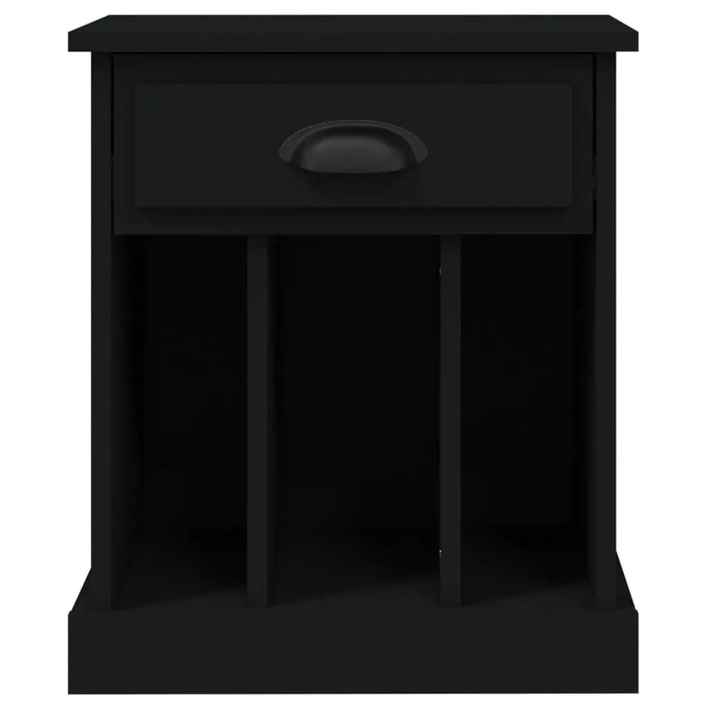 Bedside Cabinet Black 43x36x50 cm 816346