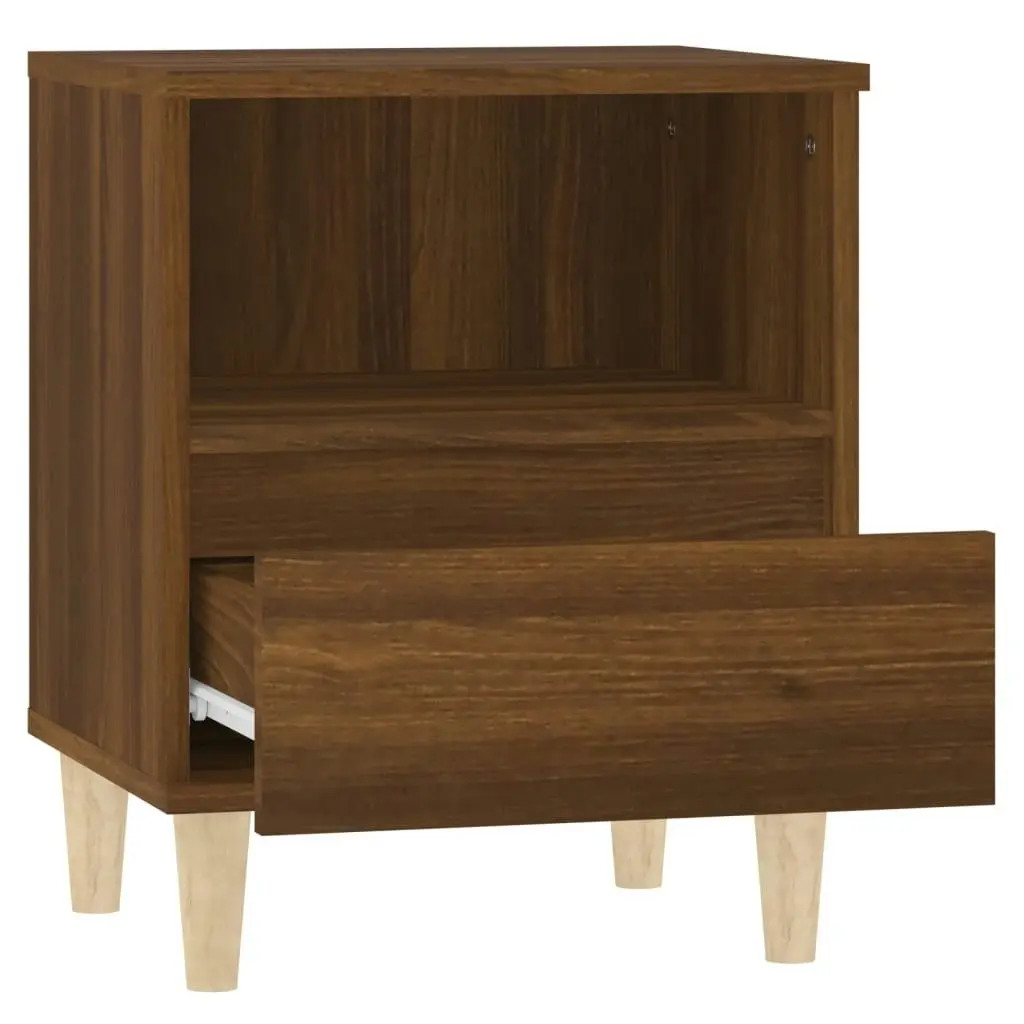 Bedside Cabinet Brown Oak 40x35x50 cm 821808