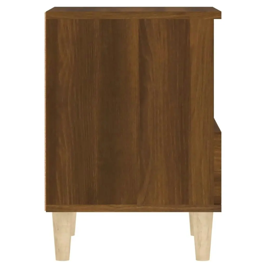 Bedside Cabinet Brown Oak 40x35x50 cm 821808