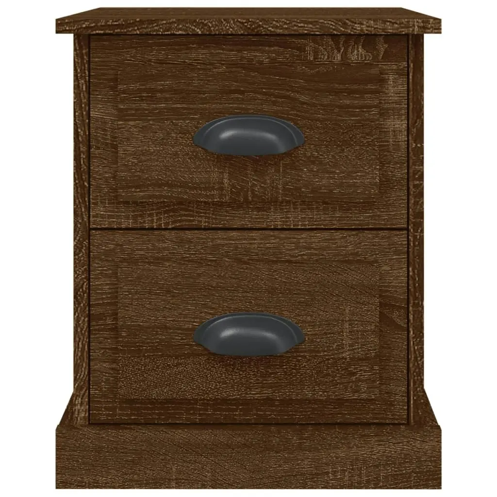 Bedside Cabinet Brown Oak 39x39x47.5 cm Engineered Wood 816158