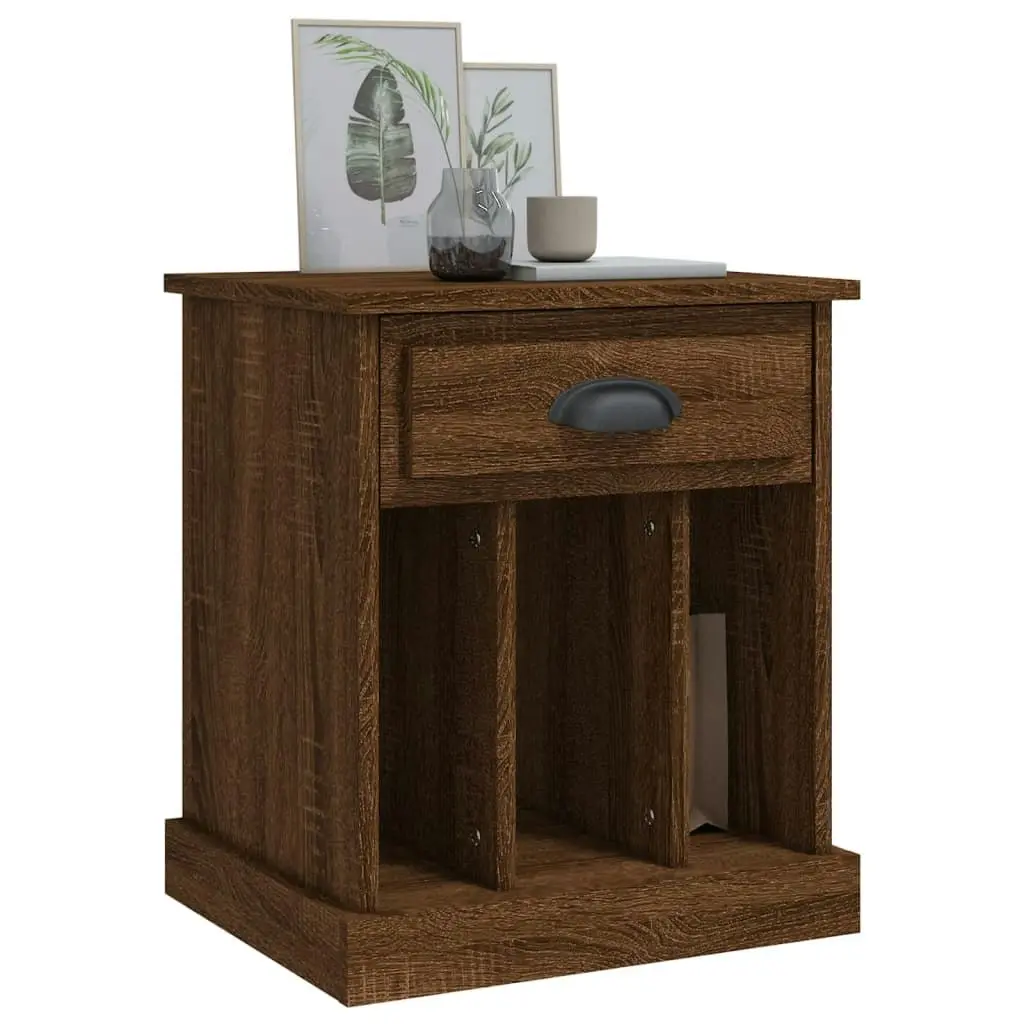 Bedside Cabinet Brown Oak 43x36x50 cm 816358