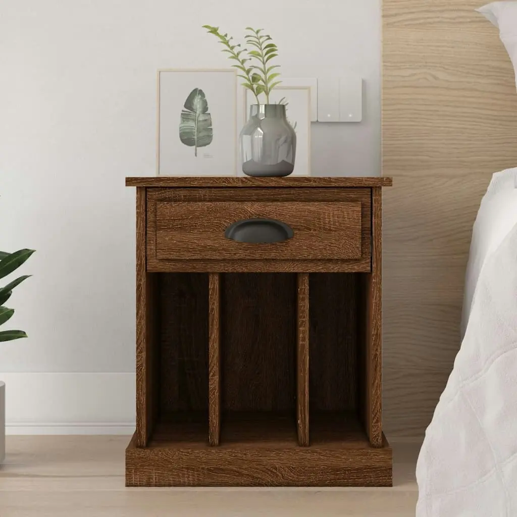 Bedside Cabinet Brown Oak 43x36x50 cm 816358