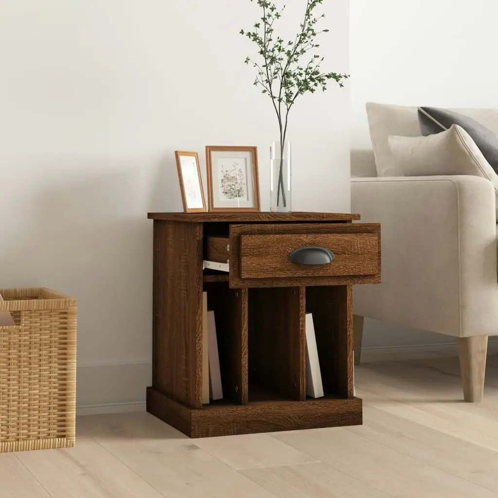 Bedside Cabinet Brown Oak 43x36x50 cm 816358