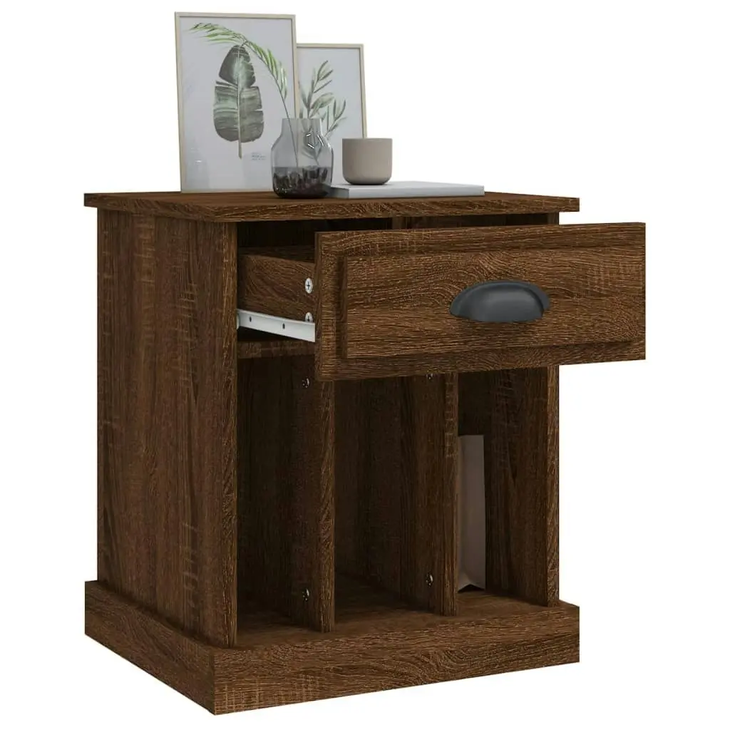 Bedside Cabinet Brown Oak 43x36x50 cm 816358