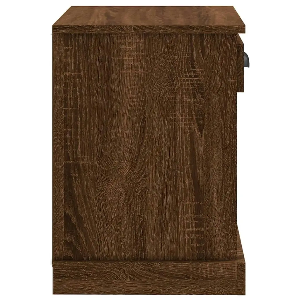 Bedside Cabinet Brown Oak 43x36x50 cm 816358