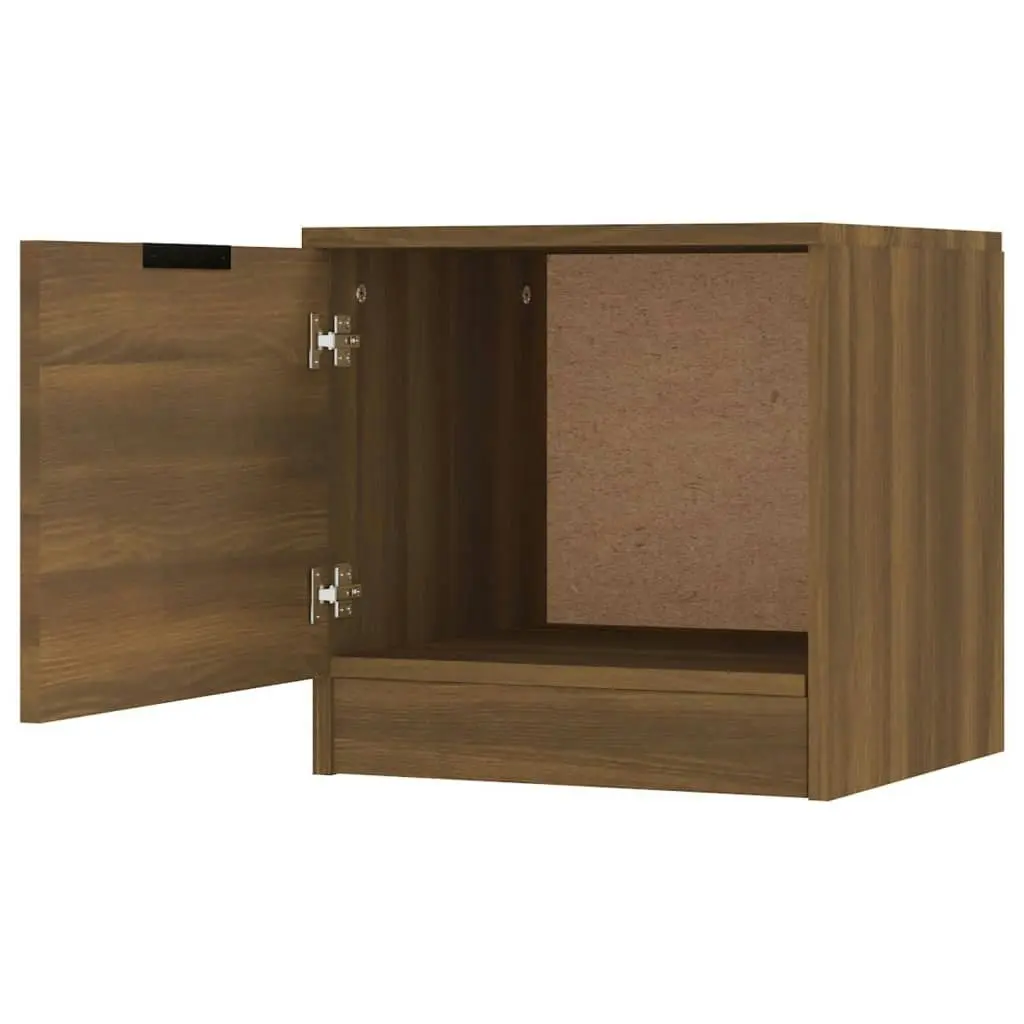 Bedside Cabinet Brown Oak 40x39x40 cm 817031