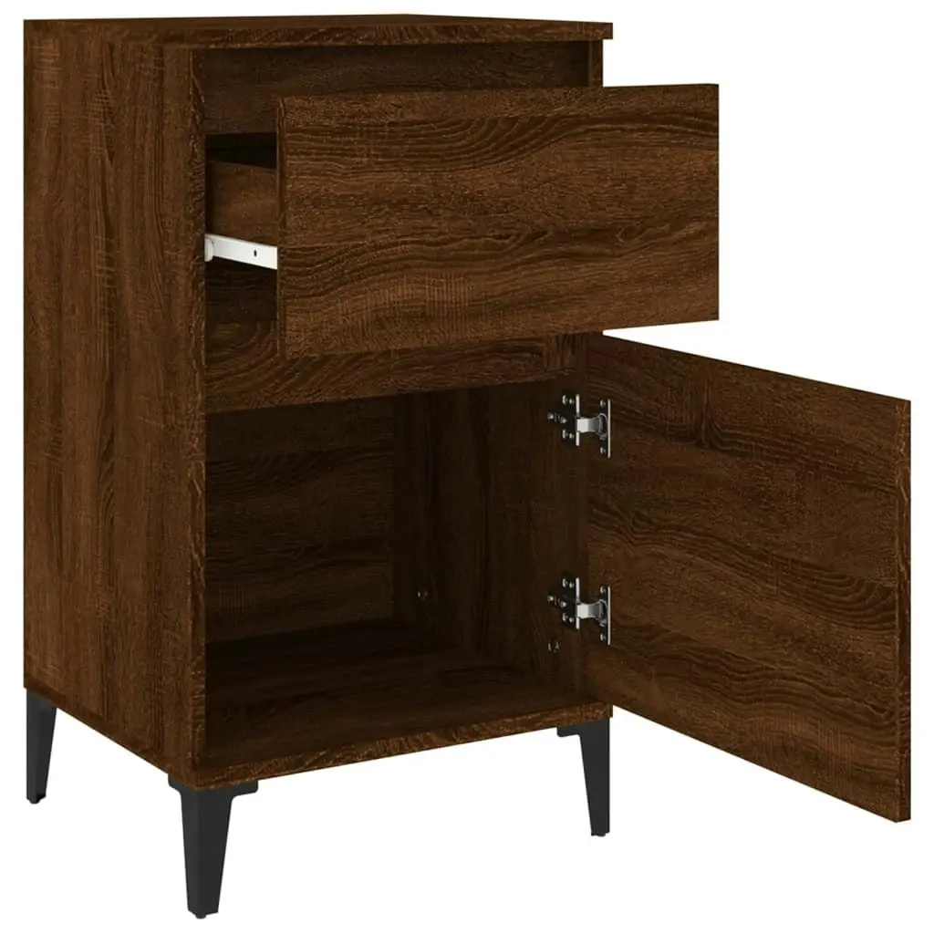 Bedside Cabinet Brown Oak 40x35x70 cm 819722