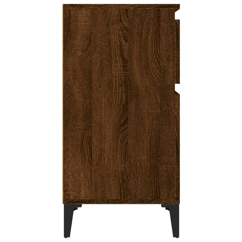 Bedside Cabinet Brown Oak 40x35x70 cm 819722