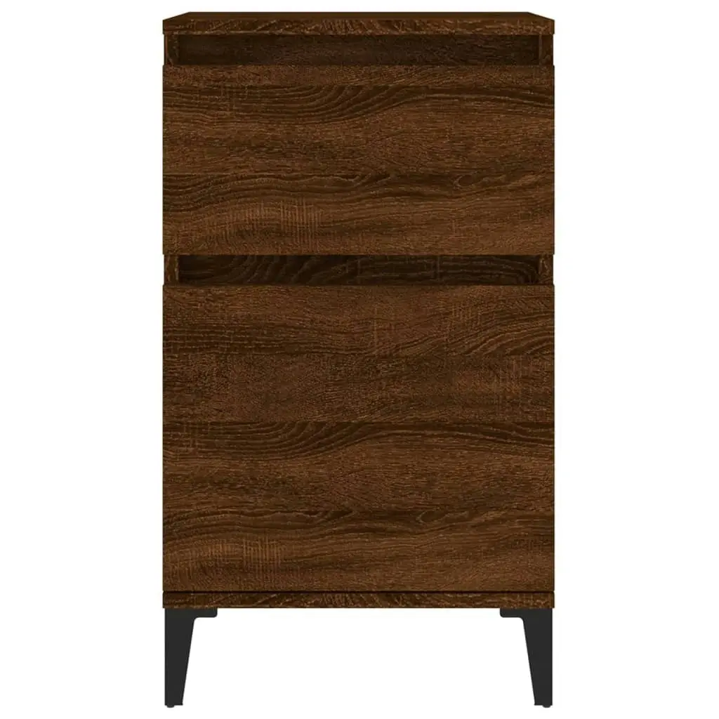 Bedside Cabinet Brown Oak 40x35x70 cm 819722