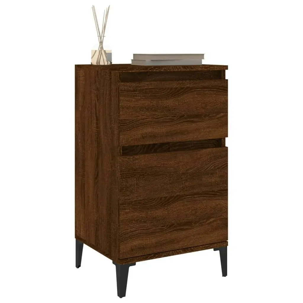 Bedside Cabinet Brown Oak 40x35x70 cm 819722