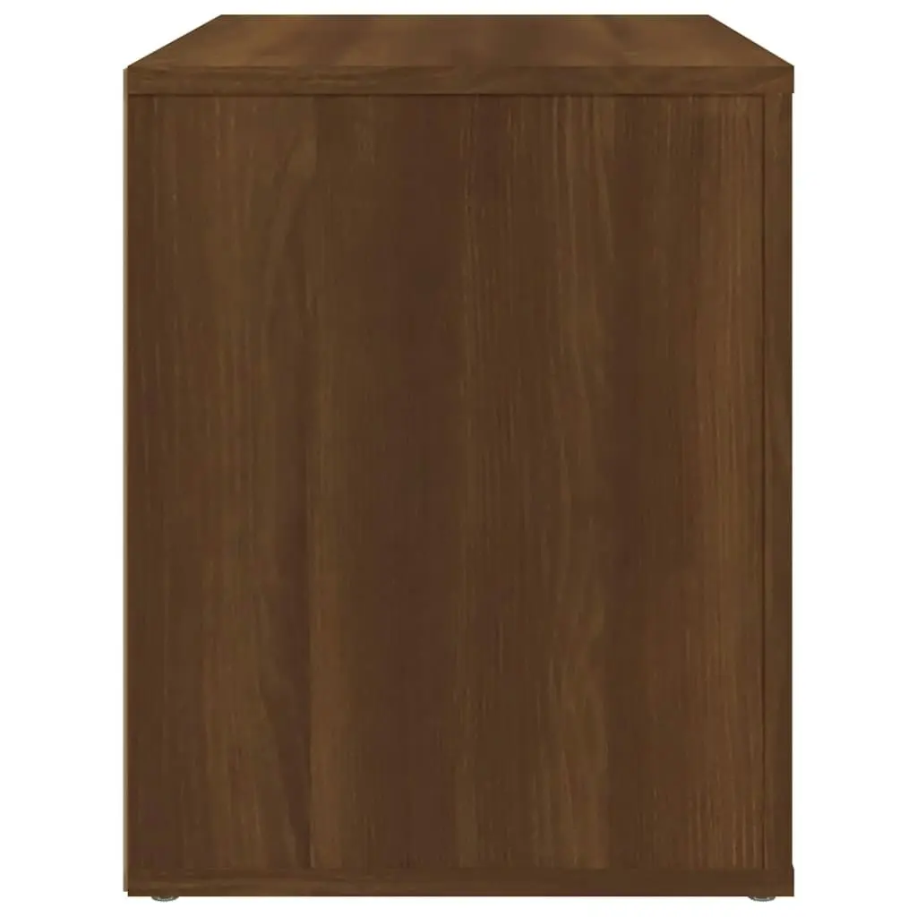 Bedside Cabinet Brown Oak 60x36x45 cm Engineered Wood 816743