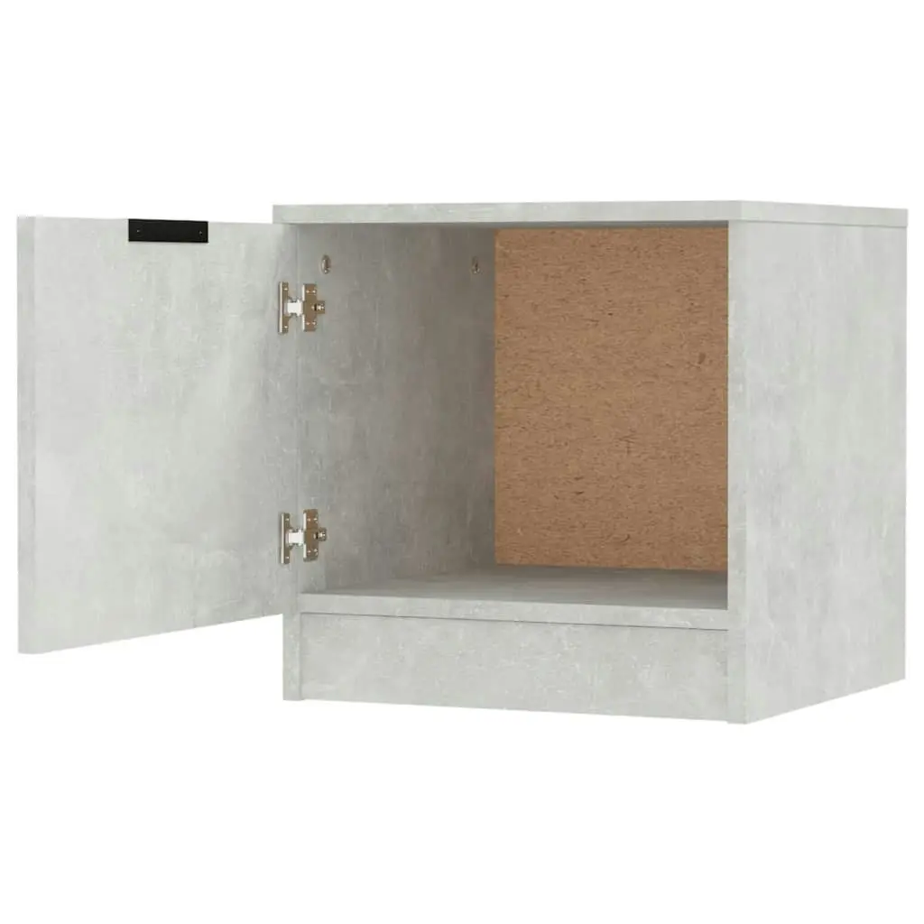 Bedside Cabinet Concrete Grey 40x39x40 cm 811204