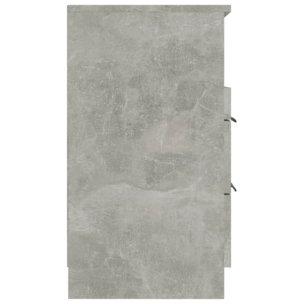 Bedside Cabinet Concrete Grey Engineered Wood 811240