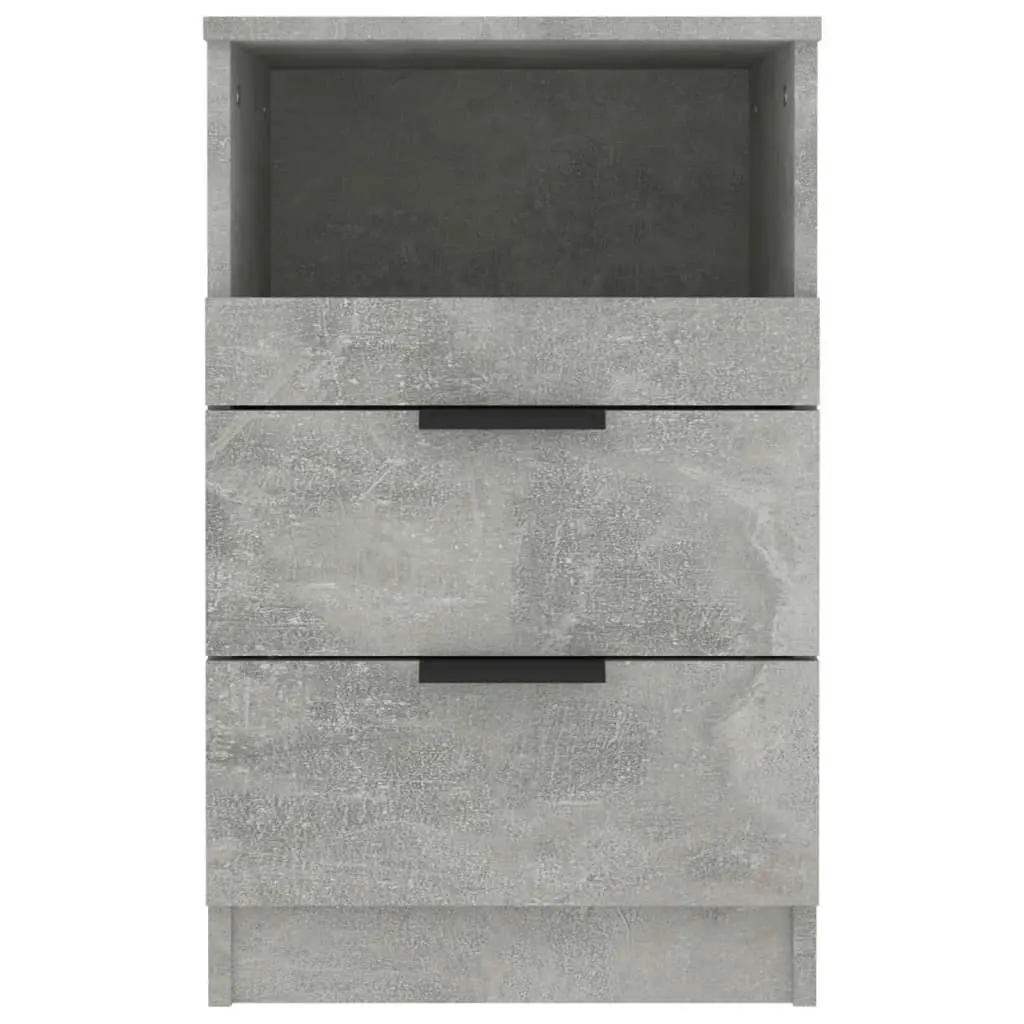 Bedside Cabinet Concrete Grey Engineered Wood 811240