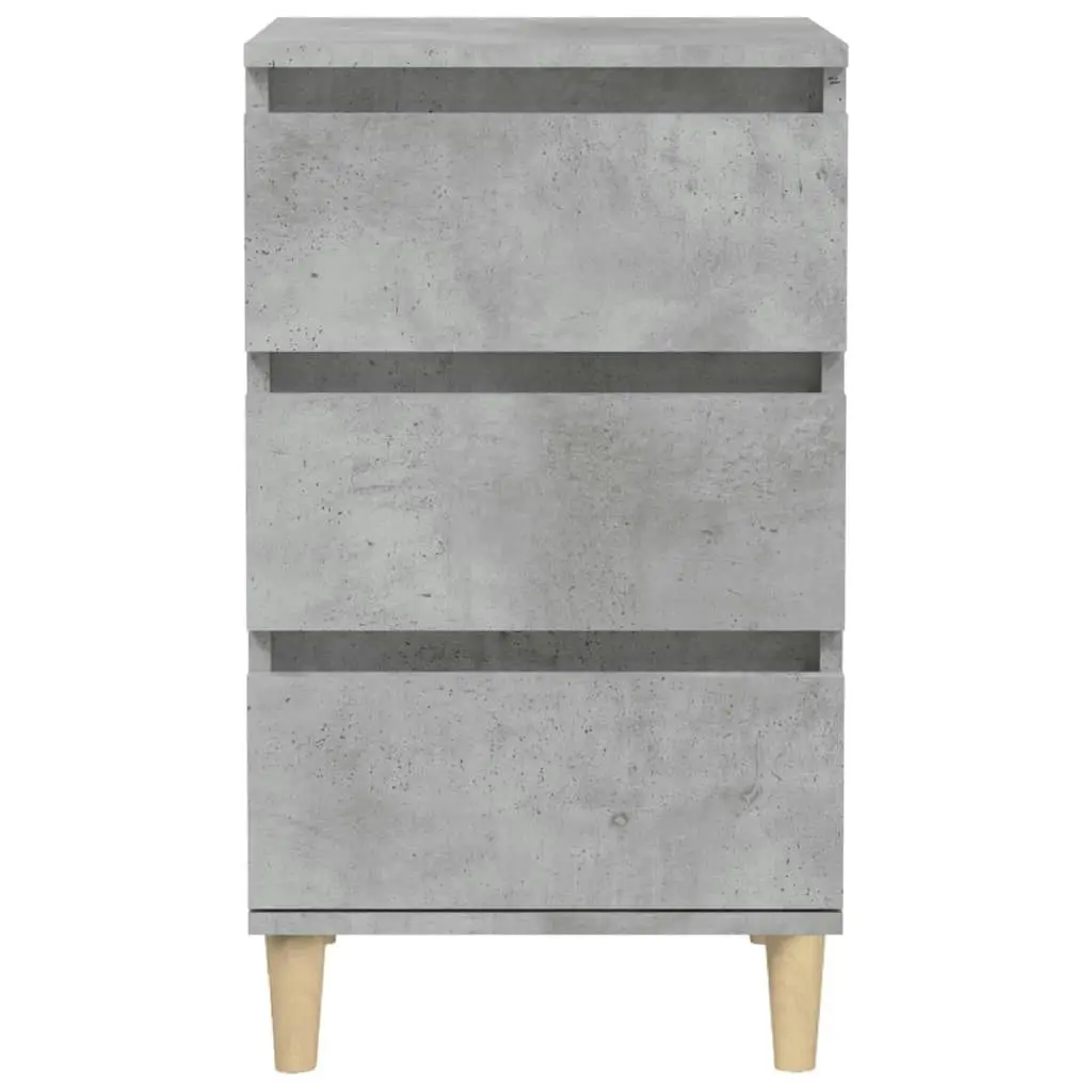 Bedside Cabinet Concrete Grey 40x35x70 cm Engineered Wood 819664