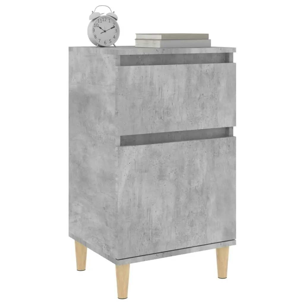 Bedside Cabinet Concrete Grey 40x35x70 cm 819700