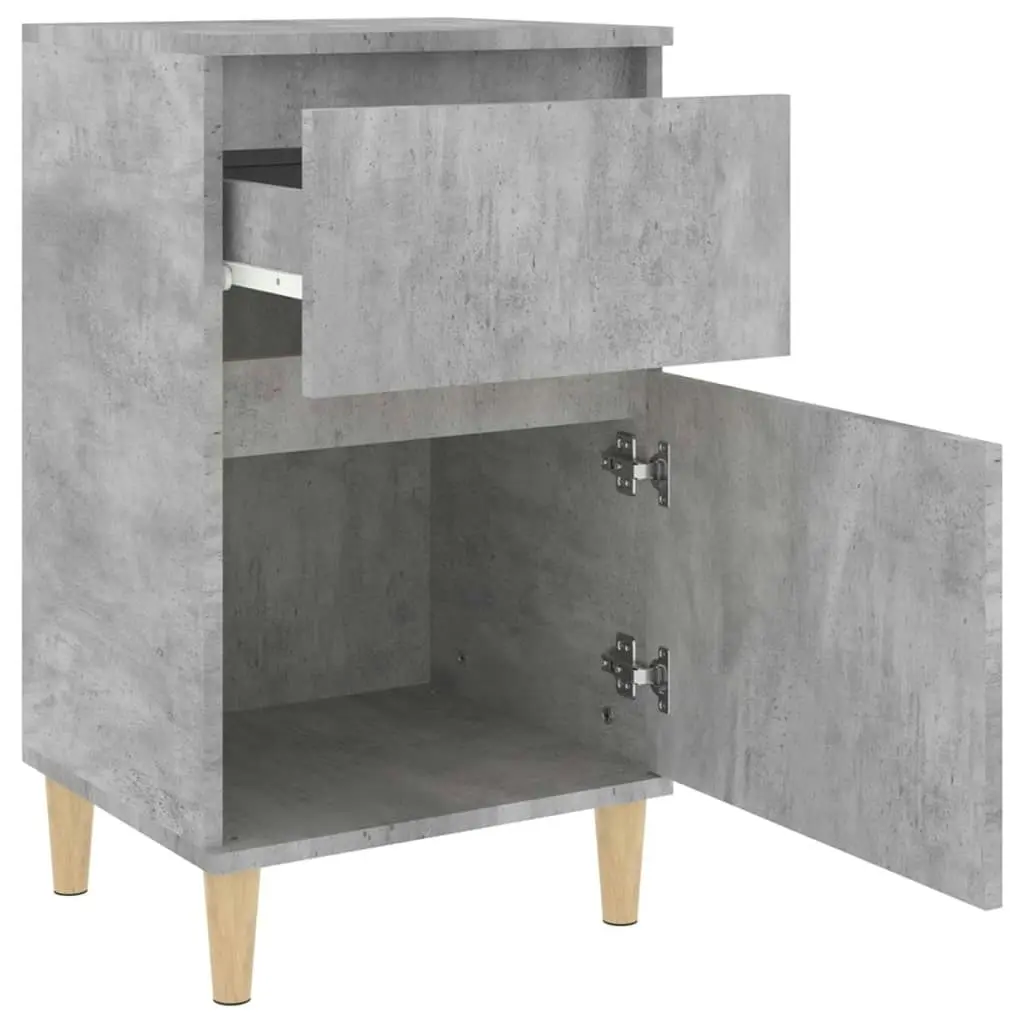 Bedside Cabinet Concrete Grey 40x35x70 cm 819700