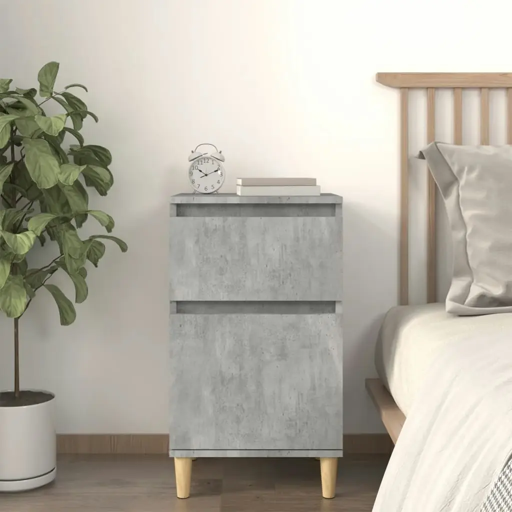 Bedside Cabinet Concrete Grey 40x35x70 cm 819700