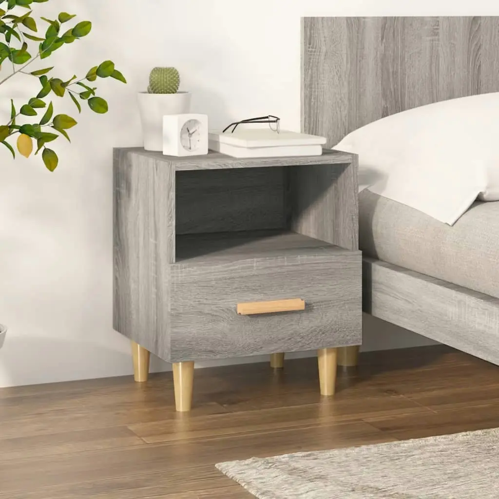 Bedside Cabinet Grey Sonoma 40x35x47 cm 817299