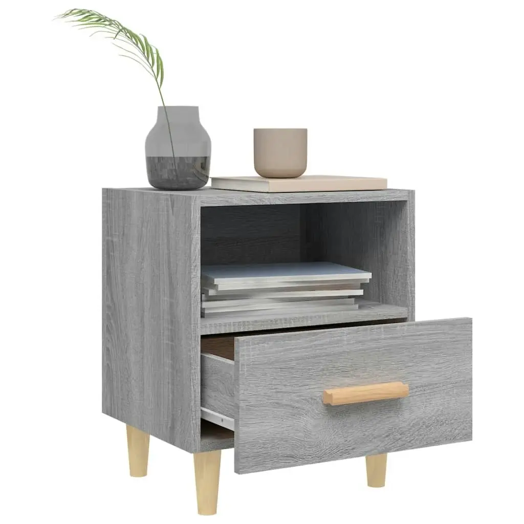 Bedside Cabinet Grey Sonoma 40x35x47 cm 817299