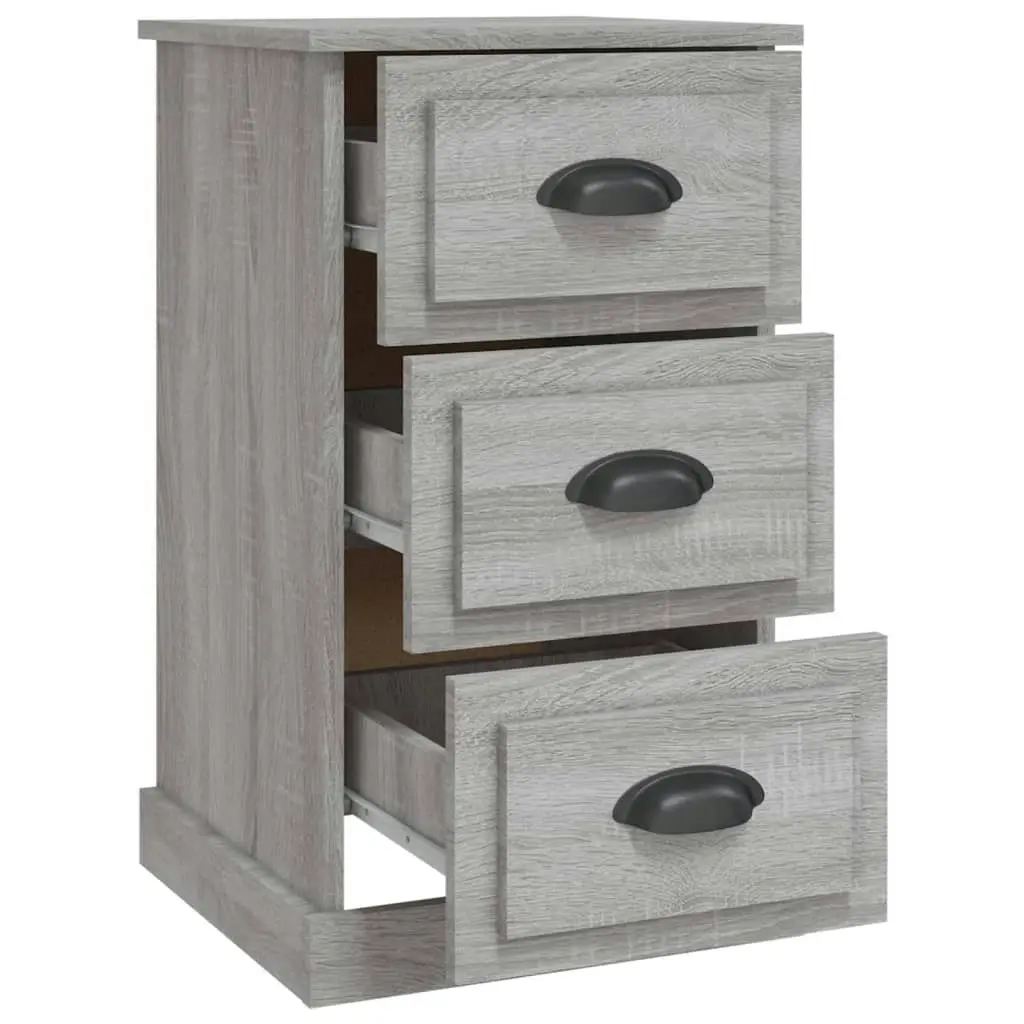 Bedside Cabinet Grey Sonoma 39x39x67 cm Engineered Wood 816166