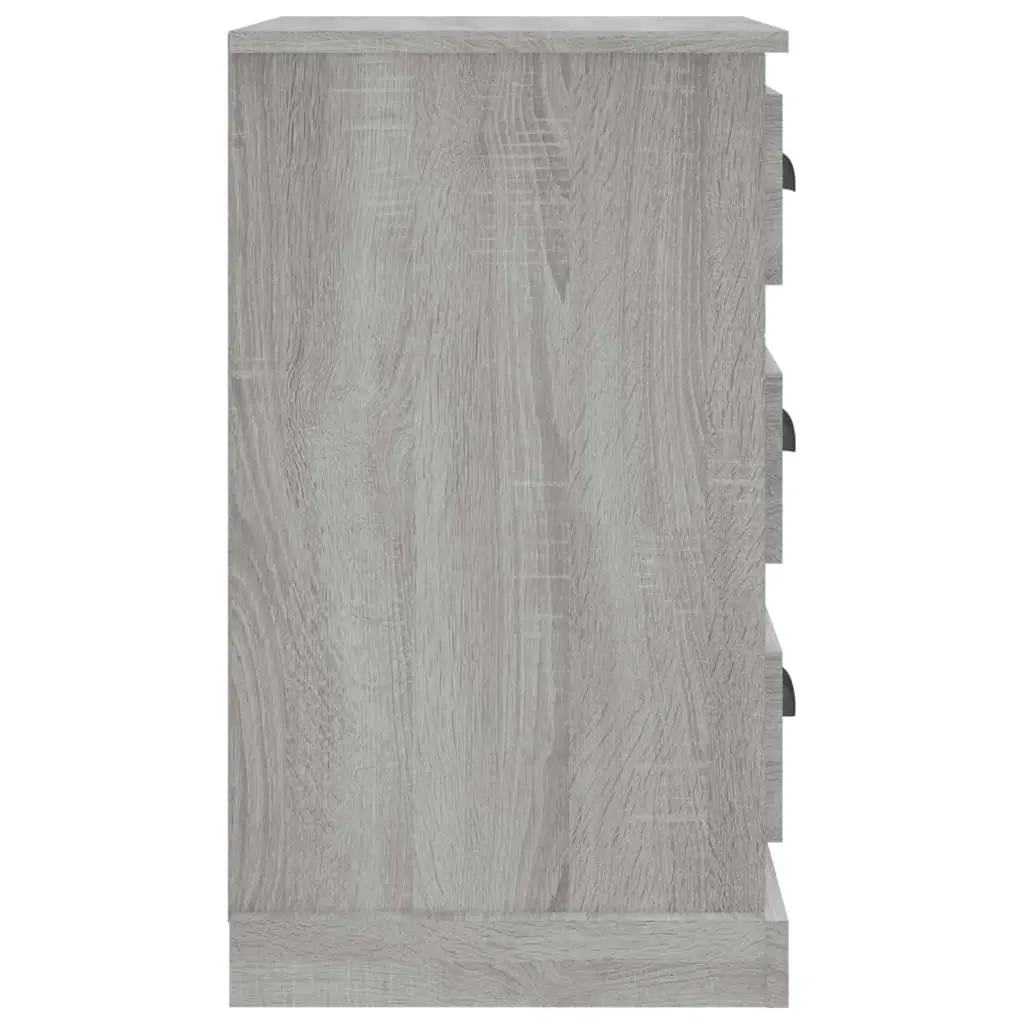 Bedside Cabinet Grey Sonoma 39x39x67 cm Engineered Wood 816166